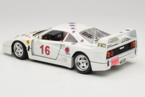 Ferrari F40 #16 Borsenmodells Bílý Limited Edition 333 pcs 1987 Bburago 1:18 3332-W1 Kov – obrázek 7 z 8