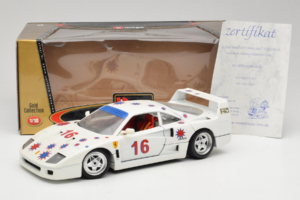 Ferrari F40 #16 Borsenmodells Bílý Limited Edition 333 pcs 1987 Bburago 1:18 3332-W1 Kov – obrázek 8 z 8