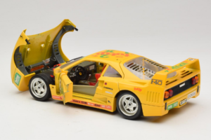 Ferrari F40 Totip Jolly Club #2 Žlutý Bburago 1:18 3332-Y1 Kov – obrázek 5 z 8