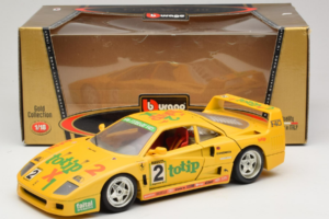 Ferrari F40 Totip Jolly Club #2 Žlutý Bburago 1:18 3332-Y1 Kov – obrázek 8 z 8