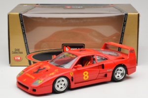 Ferrari F40 #8 Bevro International Červený 1987 Bburago 1:18 3332-P3 Kov – obrázek 8 z 8
