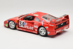 Ferrari F40 LM Pilot #34 Ferte / Thavenin / Palau 24 Hours of Le Mans 1995 Červený Bburago 1:18 3032-P3 Kov – obrázek 7 z 8