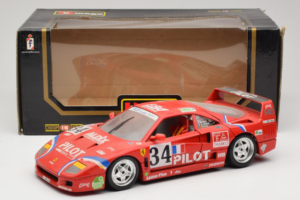 Ferrari F40 LM Pilot #34 Ferte / Thavenin / Palau 24 Hours of Le Mans 1995 Červený Bburago 1:18 3032-P3 Kov – obrázek 8 z 8