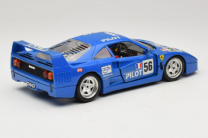 Ferrari F40 Pilot #56 Modrý Bburago 1:18 3332-BL1 Kov – obrázek 3 z 8