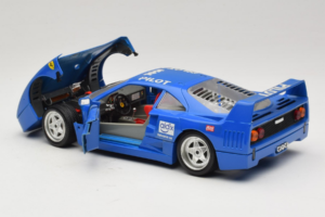 Ferrari F40 Pilot #56 Modrý Bburago 1:18 3332-BL1 Kov – obrázek 5 z 8
