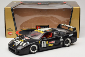 Ferrari F40 Pirelli Agip #1 Černý Bburago 1:18 3332-B1 Kov – obrázek 8 z 8