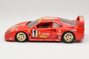 Ferrari F40 Evoluzione #1 Pirelli Agip Červený se Zlatými Koly 1992 Bburago 1:18 3042-P2 Kov – obrázek 4 z 8