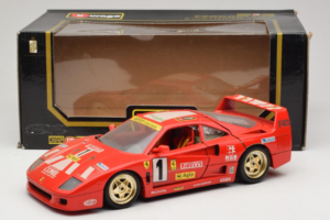 Ferrari F40 Evoluzione #1 Pirelli Agip Červený se Zlatými Koly 1992 Bburago 1:18 3042-P2 Kov – obrázek 8 z 8