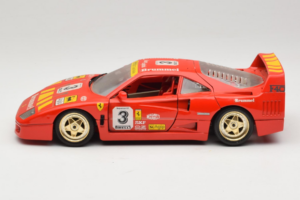Ferrari F40 #3 Pirelli Červený 1987 Bburago 1:18 3332-P4 Kov – obrázek 4 z 8