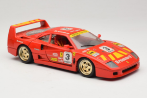 Ferrari F40 #3 Pirelli Červený 1987 Bburago 1:18 3332-P4 Kov – obrázek 6 z 8