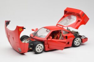 Ferrari F40 Červený Bburago 1:18 3032 Kov – obrázek 2 z 8