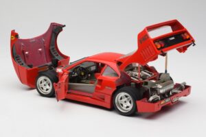 Ferrari F40 Červený Bburago 1:18 3032 Kov – obrázek 5 z 8