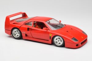 Ferrari F40 Červený Bburago 1:18 3032 Kov – obrázek 6 z 8