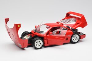Ferrari F40 Červený Hot Wheels 1:18 23911 Kov – obrázek 2 z 8