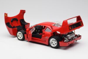 Ferrari F40 Červený Hot Wheels 1:18 23911 Kov – obrázek 5 z 8