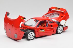 Ferrari F40 Červený Bburago 1:18 3332 Kov – obrázek 2 z 8