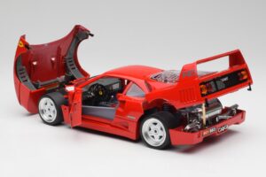 Ferrari F40 Červený Bburago 1:18 3332 Kov – obrázek 5 z 8