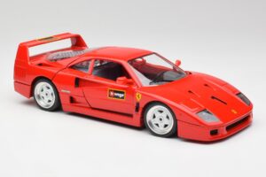 Ferrari F40 Červený Bburago 1:18 3332 Kov – obrázek 6 z 8