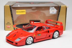 Ferrari F40 Červený Bburago 1:18 3332 Kov – obrázek 8 z 8