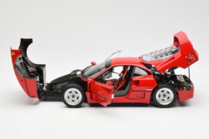 Ferrari F40 Červený Kyosho 1:18 08416R2 Kov – obrázek 5 z 10