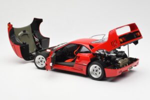 Ferrari F40 Červený Kyosho 1:18 08416R2 Kov – obrázek 7 z 10
