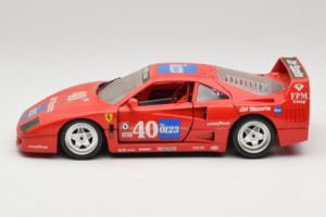 Ferrari F40 #40 the0123 Červený 1987 Bburago 1:18 3332-P5 Kov – obrázek 4 z 8