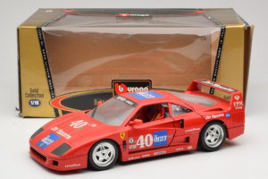 Ferrari F40 #40 the0123 Červený 1987 Bburago 1:18 3332-P5 Kov – obrázek 8 z 8