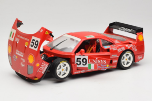 Ferrari F40 LM Unisys #59 Ota / P. Nappi / R. Donovan 24 Hours of Le Mans 1996 Bburago 1:18 3032-U1 Kov – obrázek 2 z 8