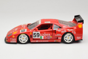 Ferrari F40 LM Unisys #59 Ota / P. Nappi / R. Donovan 24 Hours of Le Mans 1996 Bburago 1:18 3032-U1 Kov – obrázek 4 z 8