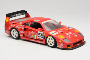 Ferrari F40 LM Unisys #59 Ota / P. Nappi / R. Donovan 24 Hours of Le Mans 1996 Bburago 1:18 3032-U1 Kov – obrázek 6 z 8