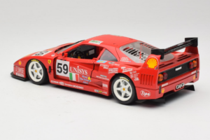Ferrari F40 LM Unisys #59 Ota / P. Nappi / R. Donovan 24 Hours of Le Mans 1996 Bburago 1:18 3032-U1 Kov – obrázek 7 z 8