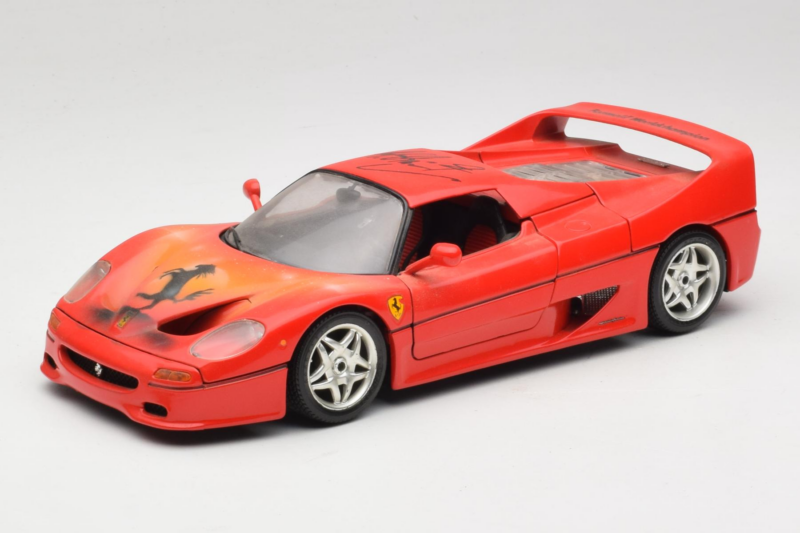 Ferrari F50 Braccio & Gotz M. Schumacher Edice s Podpisem Bburago 1:18 MS Kov