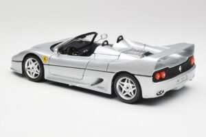 Ferrari F50 Kabriolet Stříbrný Bburago 1:18 3372 Kov – obrázek 7 z 8