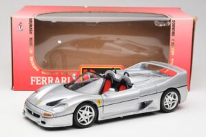Ferrari F50 Kabriolet Stříbrný Bburago 1:18 3372 Kov – obrázek 8 z 8