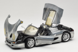 Ferrari F50 Kabriolet Chrome Silver Limitovaná Edice Hot Wheels 1:18 25741 Kov – obrázek 2 z 8