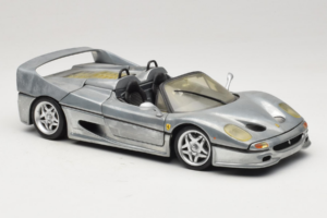 Ferrari F50 Kabriolet Chrome Silver Limitovaná Edice Hot Wheels 1:18 25741 Kov – obrázek 6 z 8