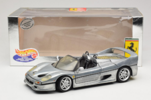 Ferrari F50 Kabriolet Chrome Silver Limitovaná Edice Hot Wheels 1:18 25741 Kov – obrázek 8 z 8