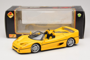 Ferrari F50 Kabriolet Shell Žlutý Maisto 1:18 3076-Y2 Kov – obrázek 8 z 8