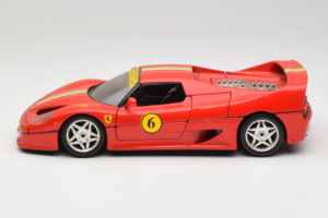 Ferrari F50 Coupe #6 Červený s Italskou Vlajkou Bburago 1:18 3382-P1 Kov – obrázek 4 z 8