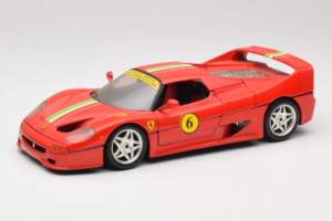 Ferrari F50 Coupe #6 Červený s Italskou Vlajkou Bburago 1:18 3382-P1 Kov