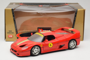 Ferrari F50 Coupe #6 Červený s Italskou Vlajkou Bburago 1:18 3382-P1 Kov – obrázek 8 z 8