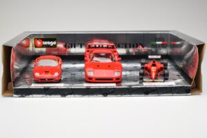 Ferrari Promo Set F40 550 Maranello Scuderia Ferrari F310 F1 1996 Bburago 1:18 FERRARI001 Kov