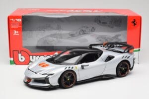 Ferrari SF90 XX Stradale Arctic White Bburago 1:18 18-16020W Kov – obrázek 8 z 8