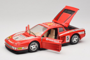 Ferrari Testarossa Brummel #5 Červený 1984 Bburago 1:18 3004-P1 Kov – obrázek 2 z 8