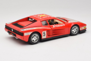 Ferrari Testarossa Brummel #5 Červený 1984 Bburago 1:18 3004-P1 Kov – obrázek 3 z 8
