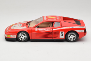 Ferrari Testarossa Brummel #5 Červený 1984 Bburago 1:18 3004-P1 Kov – obrázek 4 z 8