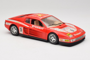 Ferrari Testarossa Brummel #5 Červený 1984 Bburago 1:18 3004-P1 Kov – obrázek 6 z 8