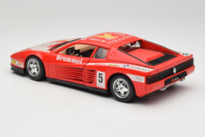 Ferrari Testarossa Brummel #5 Červený 1984 Bburago 1:18 3004-P1 Kov – obrázek 7 z 8