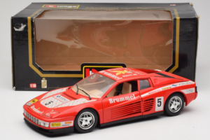 Ferrari Testarossa Brummel #5 Červený 1984 Bburago 1:18 3004-P1 Kov – obrázek 8 z 8