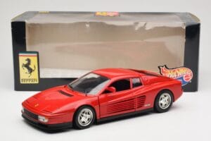 Ferrari Testarossa Červený Hot Wheels 1:18 23918 Kov – obrázek 8 z 8